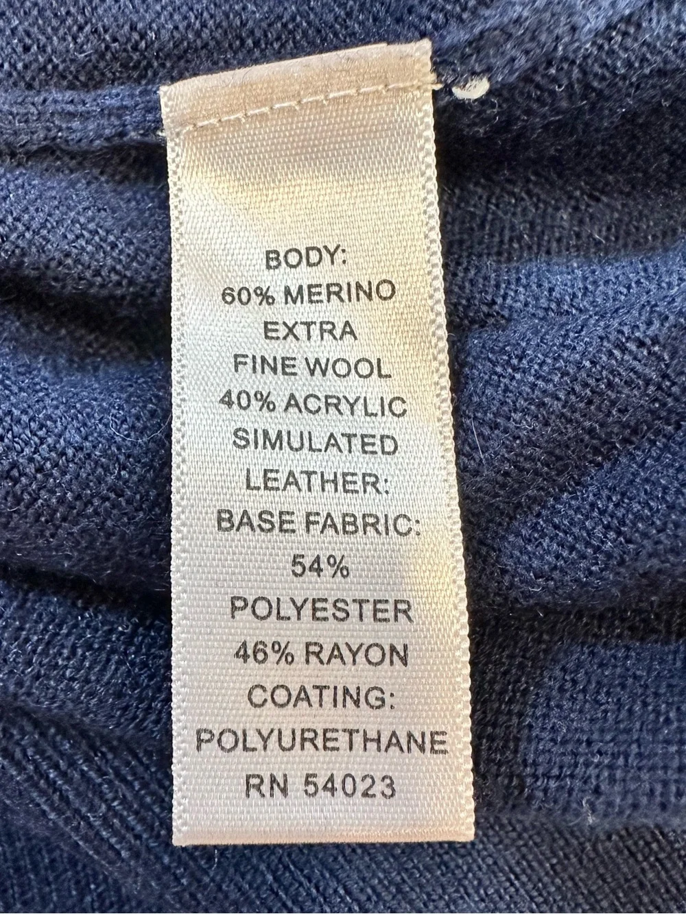 Men’s Banana Republic Quarter Zip Sweater Merino Wool Blend Blue Size M